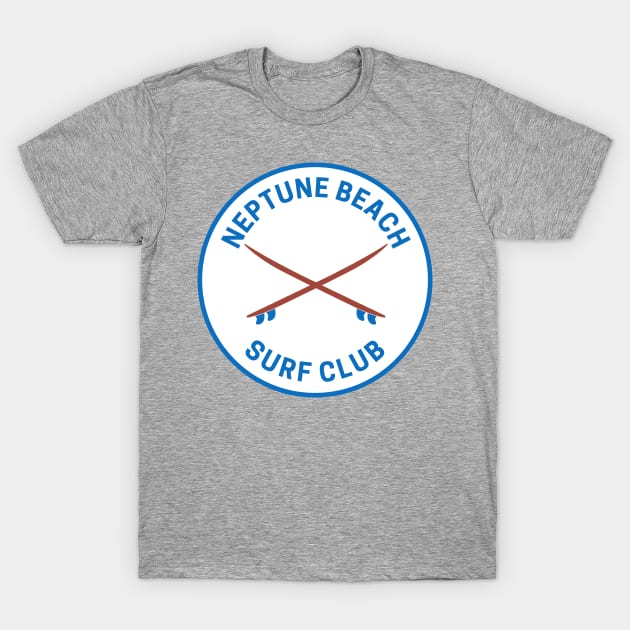 Vintage Neptune Beach Florida Surf Club T-Shirt by fearcity